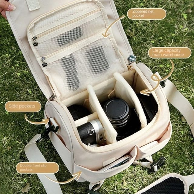 SPETLEK SPETLEK Women's Waterproof DSLR Camera Bag small in Beige - 2