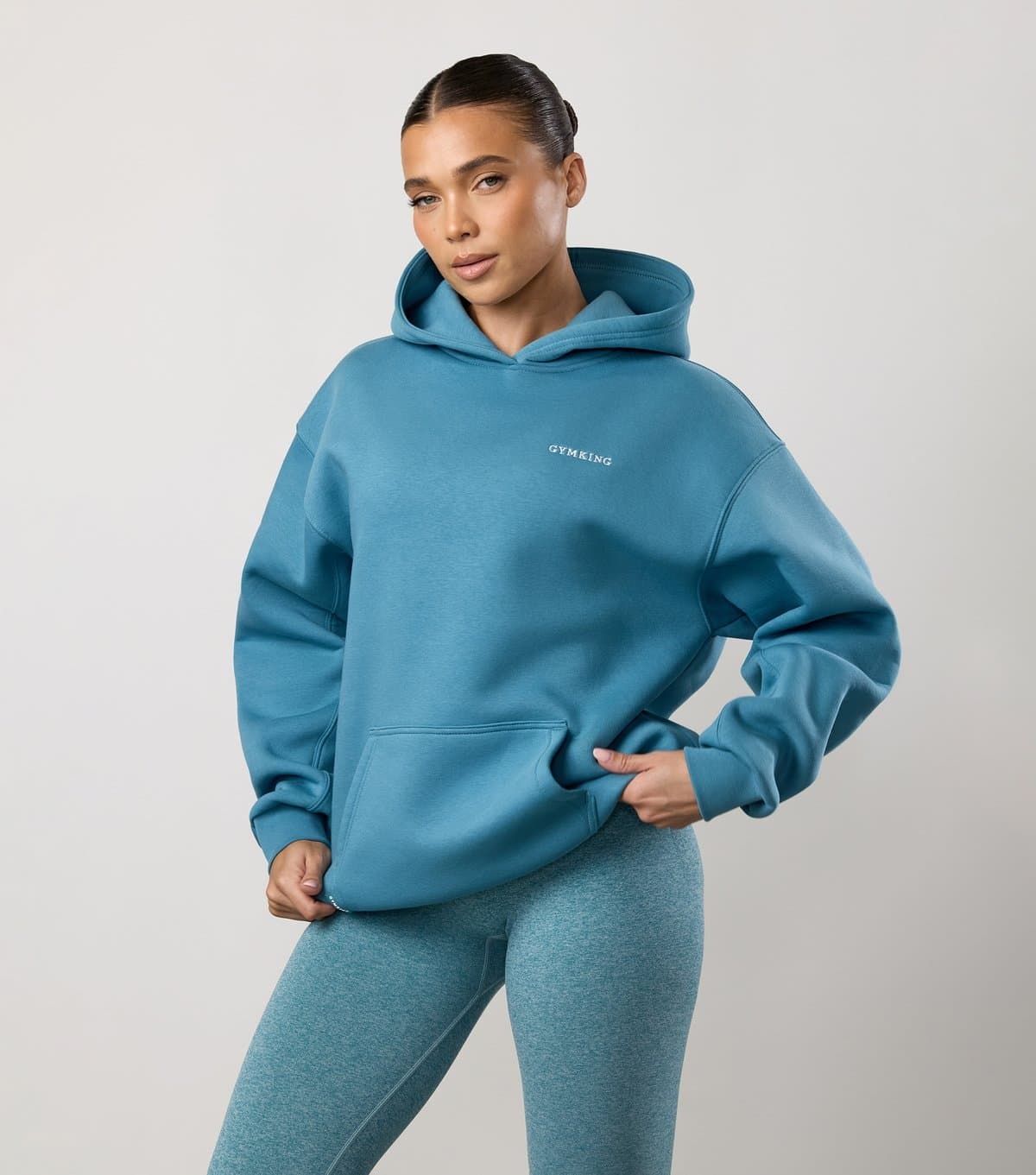 Gym King Women's Light Blue 365 Hoodie Gym King New Look