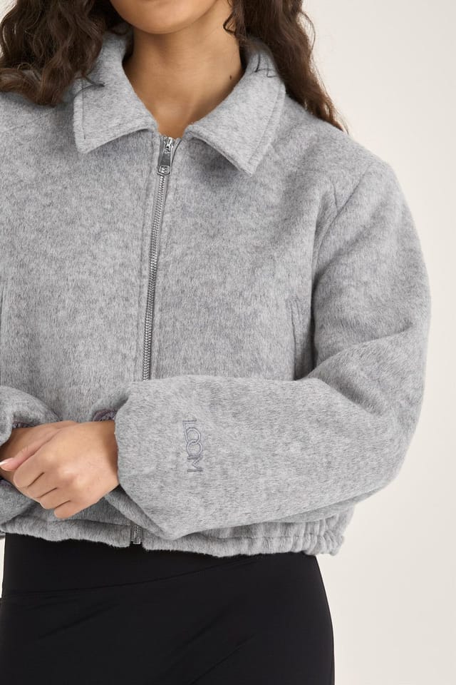 Loom Archives Loom Archives Women's LOOM Wool Blend Soft Shell Jacket in Light Grey - 3
