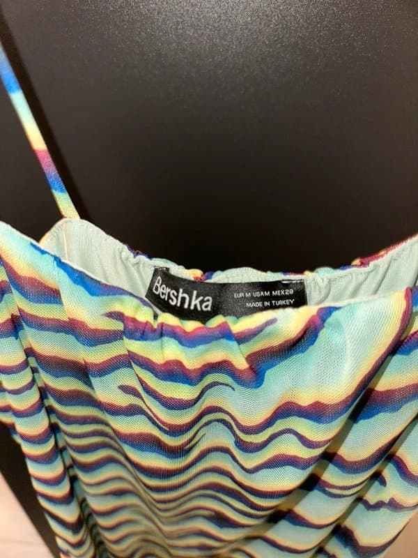 Bershka Bershka chiffon zebra midi dress M