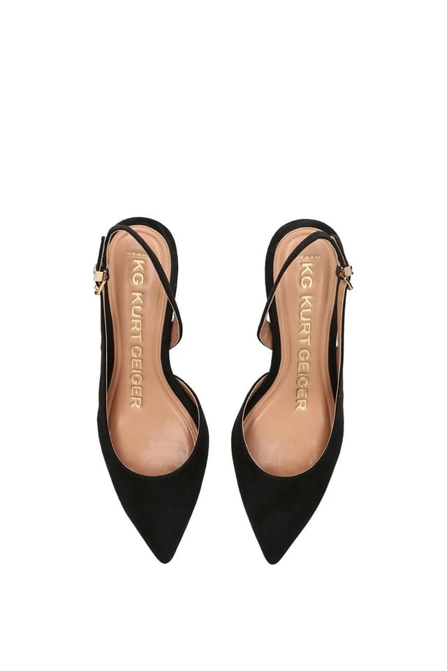 KG Kurt Geiger KG Kurt Geiger Women's 'Aria Low' Suedette Sandals in Black - 2