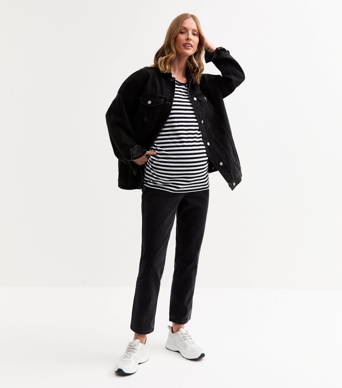 New Look New Look Black Maternity Straight Leg Jeans