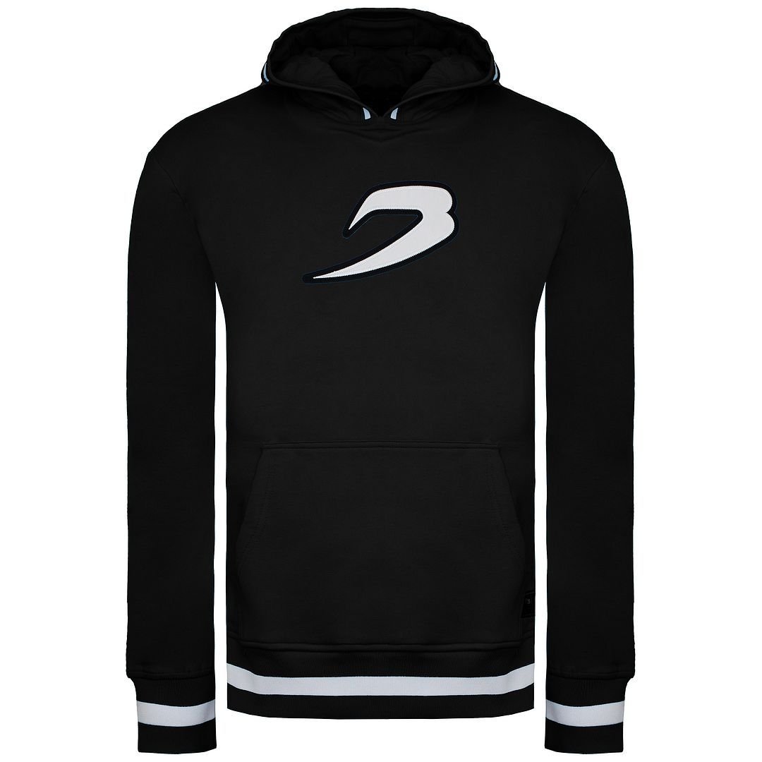 BoxRaw BoxRaw Men's 36 by Teddy Atlas Long Sleeve Black Pullover Hoodie - 2