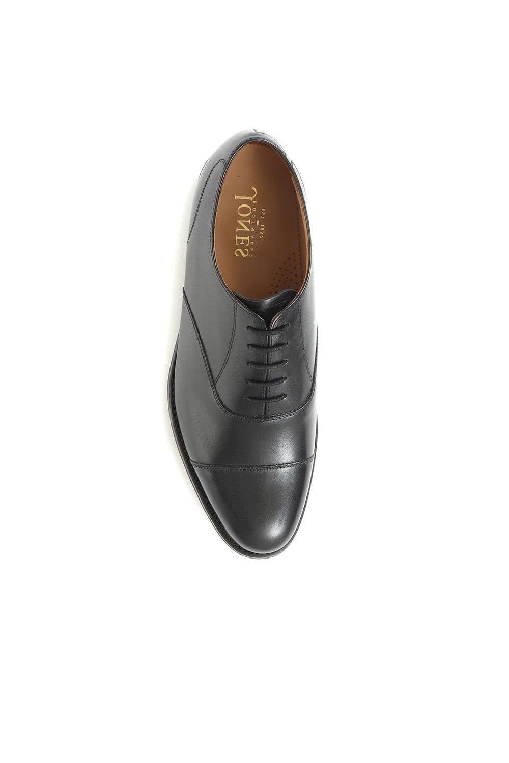 Jones Bootmaker Jones Bootmaker Men's Barnet Goodyear Welted Leather Oxford Shoes in Black - 4