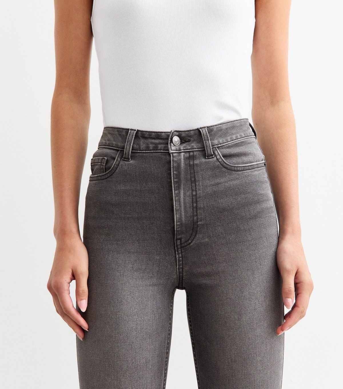 New Look Women's Tall Grey Waist Enhance Quinn Bootcut Jeans New Look - 2