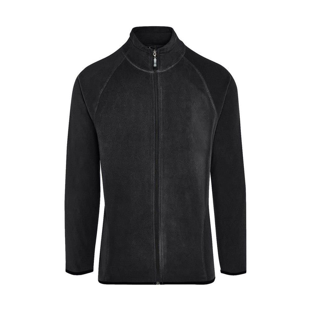 Signature Signature Men's Zip Microfleece Tagless Jacket in True Black