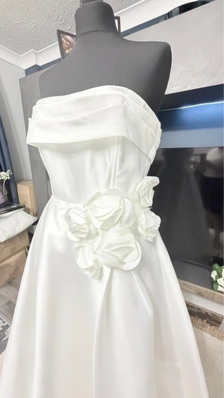 Coast NWT mikado satin high-low wedding dress size 12