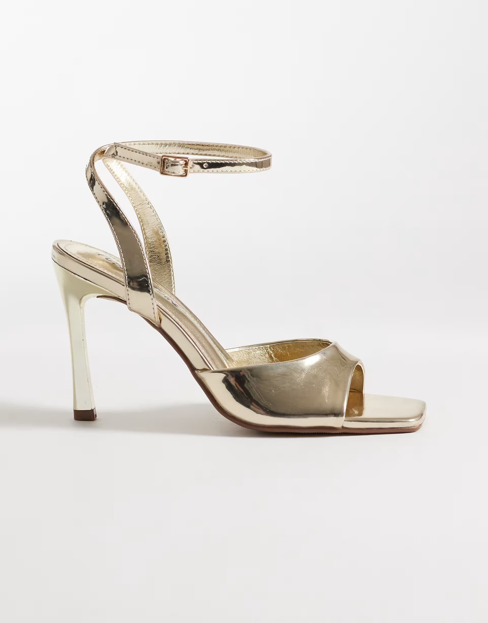 ASOS ASOS Gold Metallic Heeled Sandals