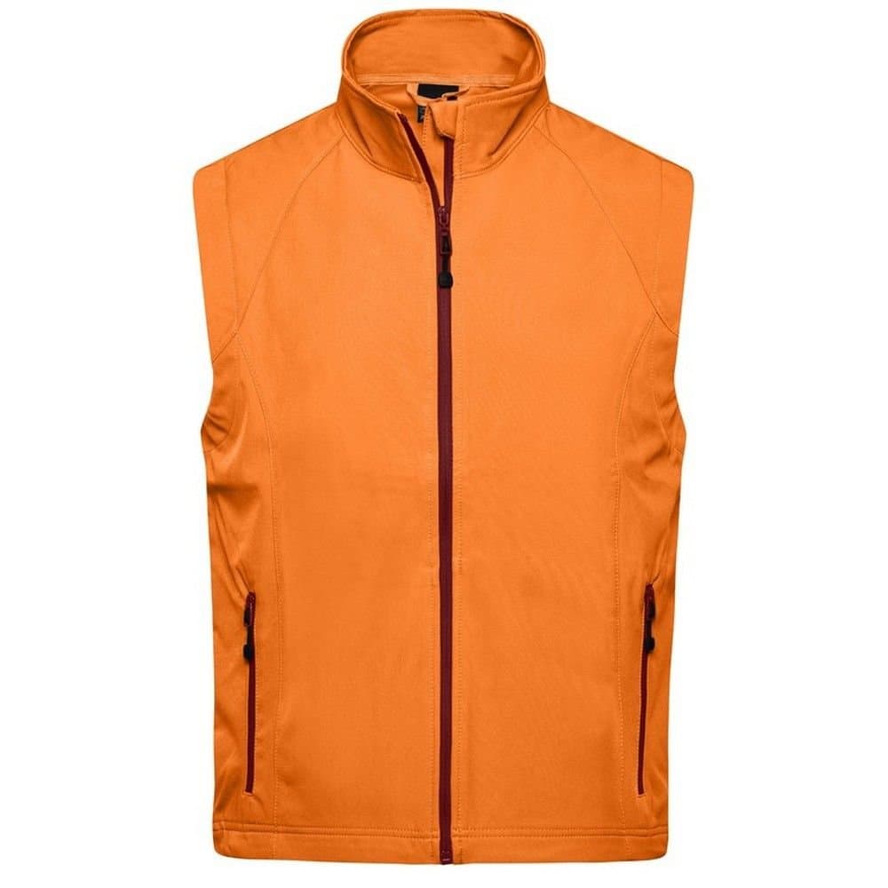 James and Nicholson James and Nicholson Men's Softshell Gilet in Orange