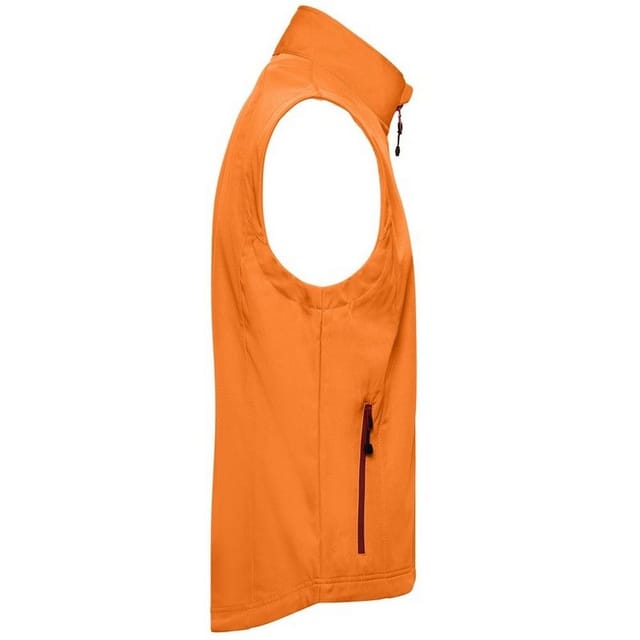 James and Nicholson James and Nicholson Men's Softshell Gilet in Orange - 3