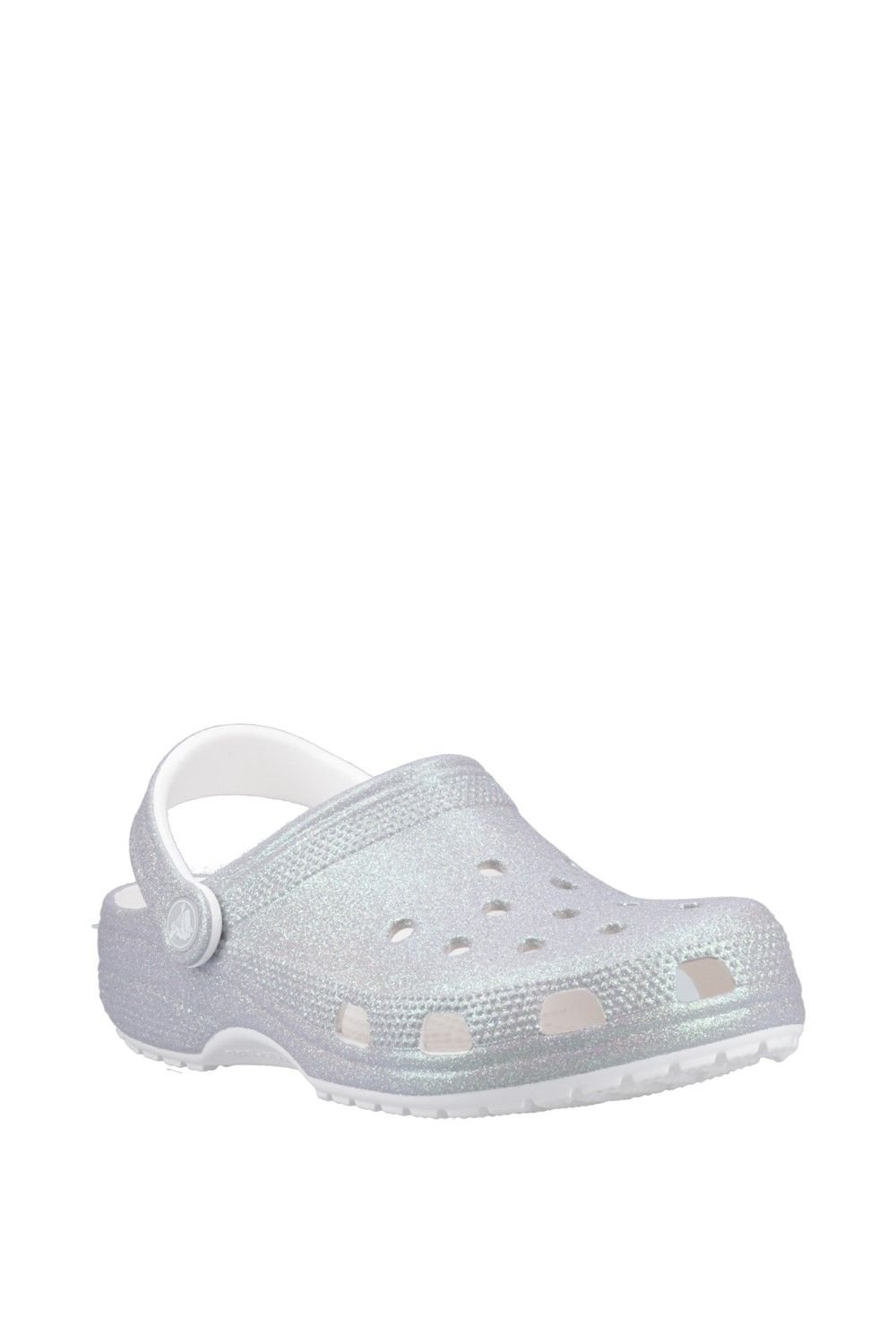 Crocs Crocs Women's Classic Glitter Clog in White - 3