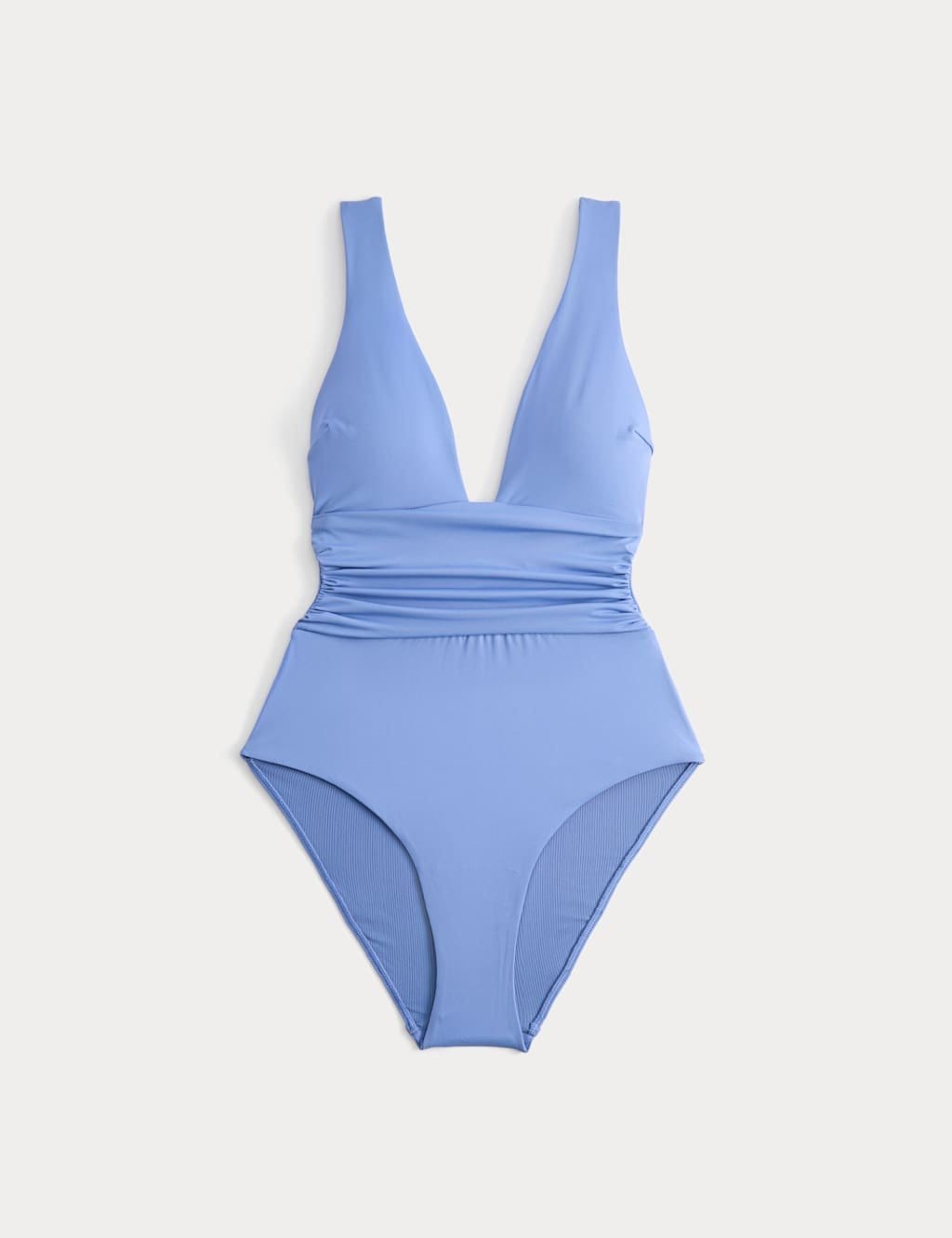 Marks & Spencer M&S Tummy Control Deep Plunge Swimsuit Hyacinth - 1