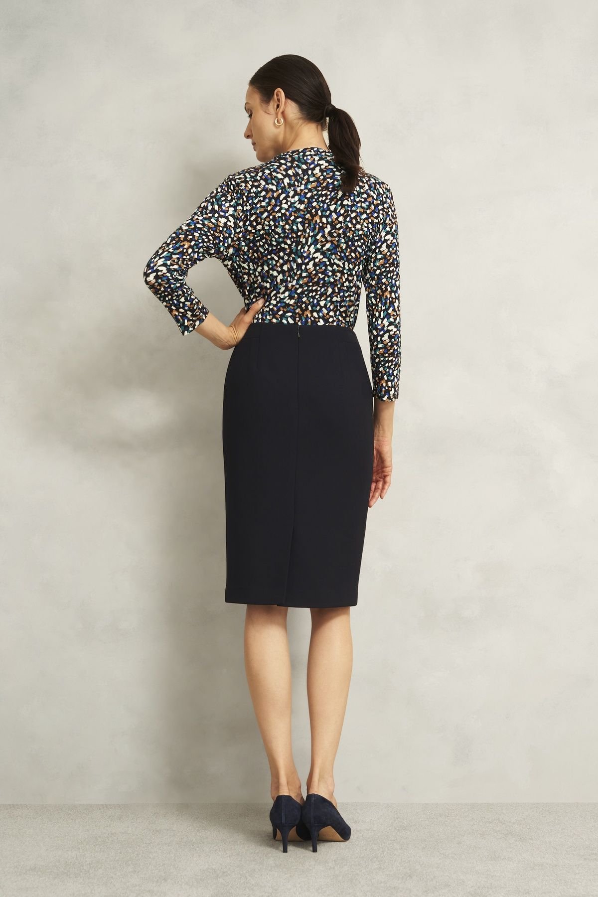 Hobbs London Hobbs London Women's Ivy Skirt in Dark Navy - 4