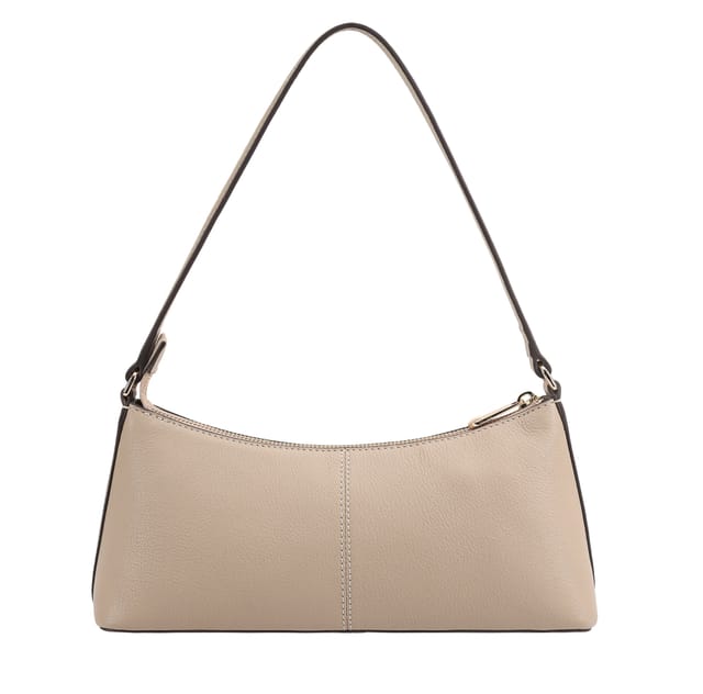 Paul Costelloe Paul Costelloe Women's Zoey Leather Shoulder Bag in Beige - 3