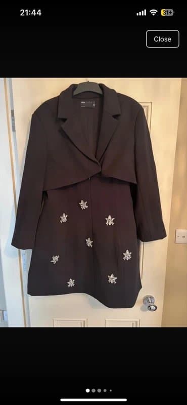 ASOS ASOS Luxe Curve Embellished Blazer Dress