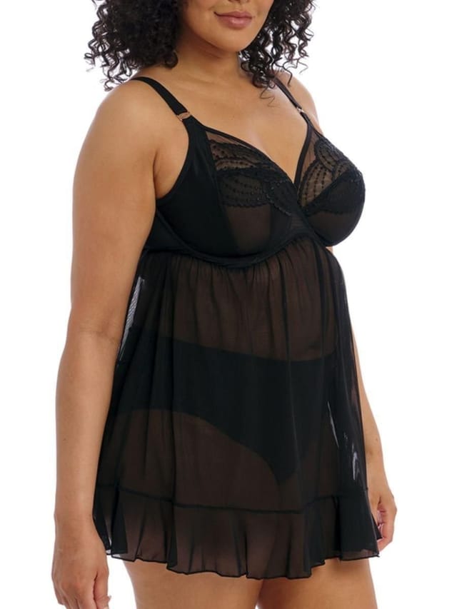 Elomi Elomi Women's Priya Underwired Babydoll in Black - 3