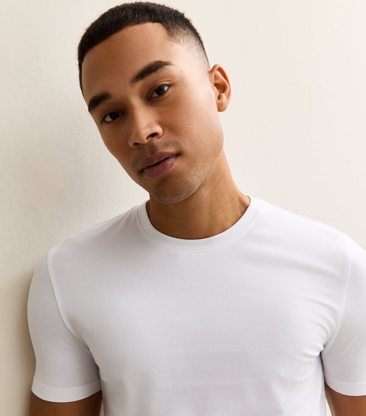 New Look New Look Men's White Muscle Fit T-Shirt