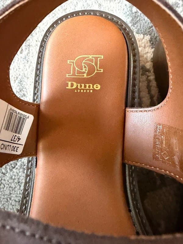 Dune London Dune London brown suede leather flatform sandals size 4. Brand new!
