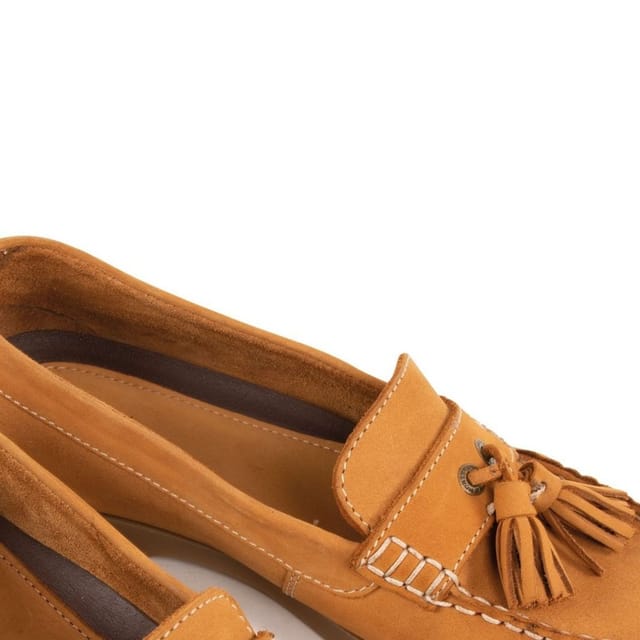 Moretta Moretta Women's Alita Leather Loafers in Tan - 2