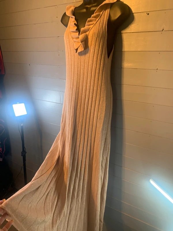 Zara Quality sparkle knit maxi dress size 10-12 - 1