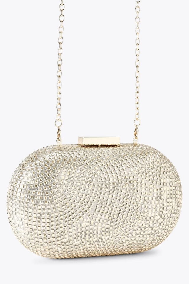 Carvela Carvela Women's 'Pietra Hard Clutch' Bag in Gold - 2