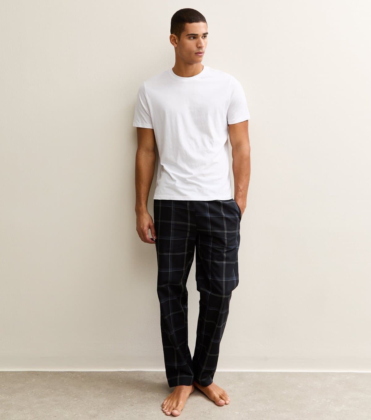 Only and Sons Men's Black Relaxed Pyjama Trousers Only and Sons New Look