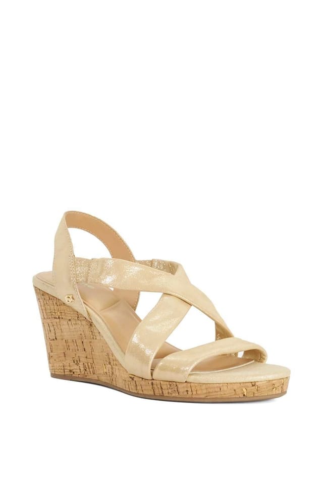 Dune London Dune London Women's 'Kamies' Leather Wedges in Metallics - 2