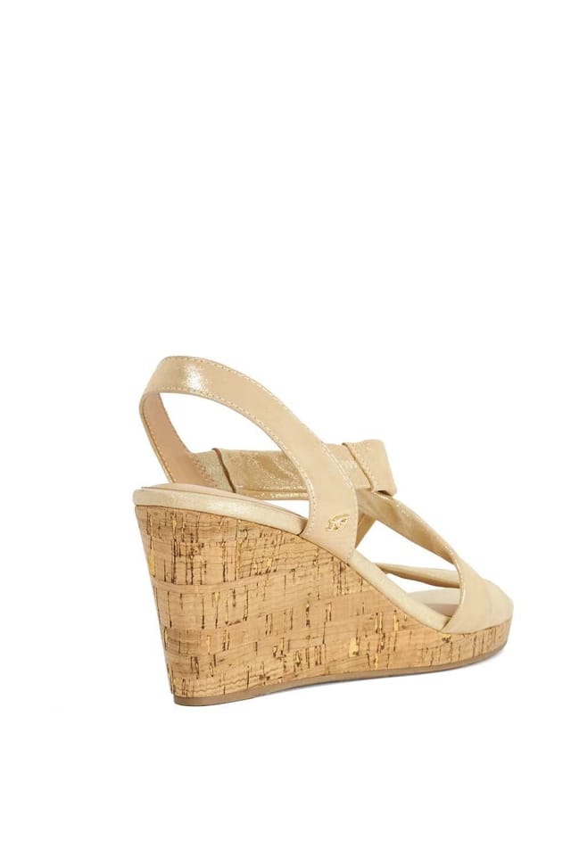 Dune London Dune London Women's 'Kamies' Leather Wedges in Metallics - 3