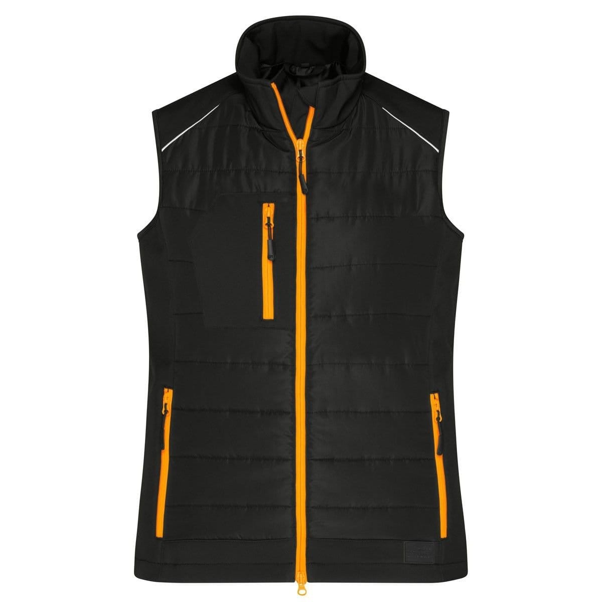 James and Nicholson Women's Hybrid Gilet in True Black