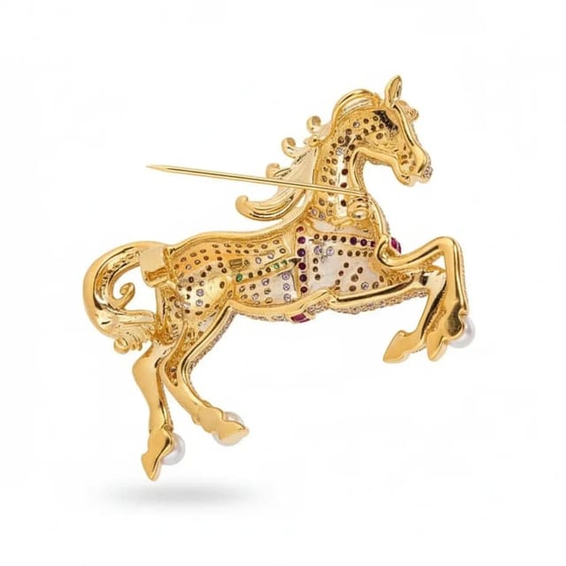 Angel Barocco Angel Barocco Women's Galloping Horse Brooch - 2