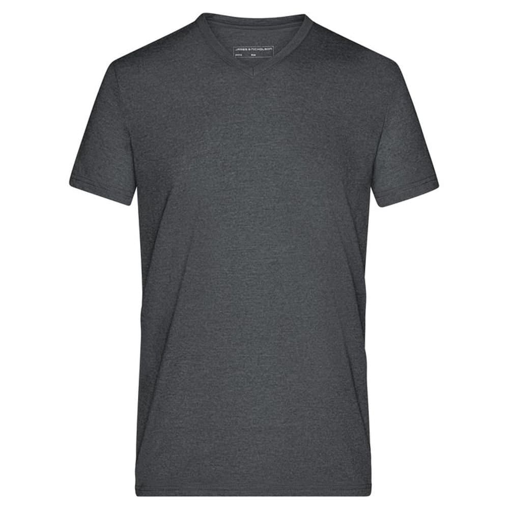 James and Nicholson James and Nicholson Men's Heather T-Shirt in Black