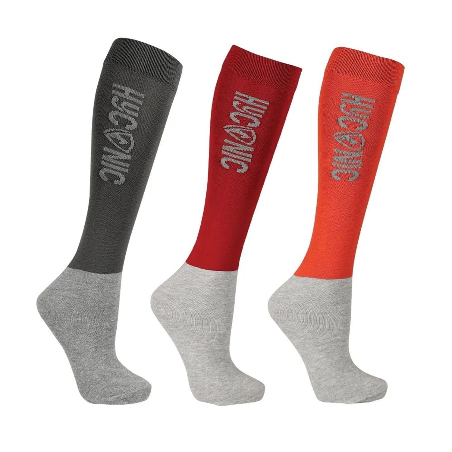 HYCONIC HYCONIC Men's Socks (Pack of 3) in Red
