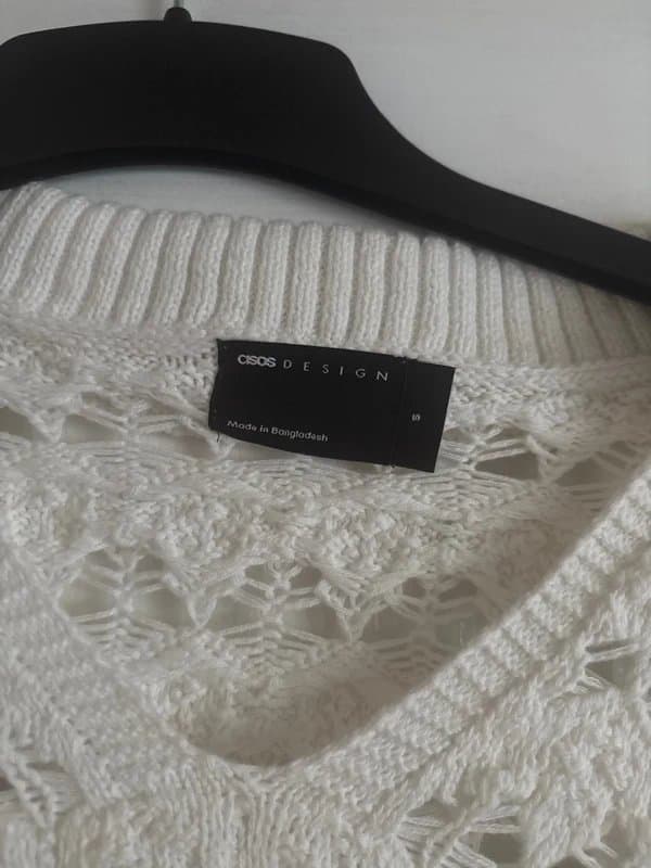 ASOS Design ASOS design white crochet knit top women’s