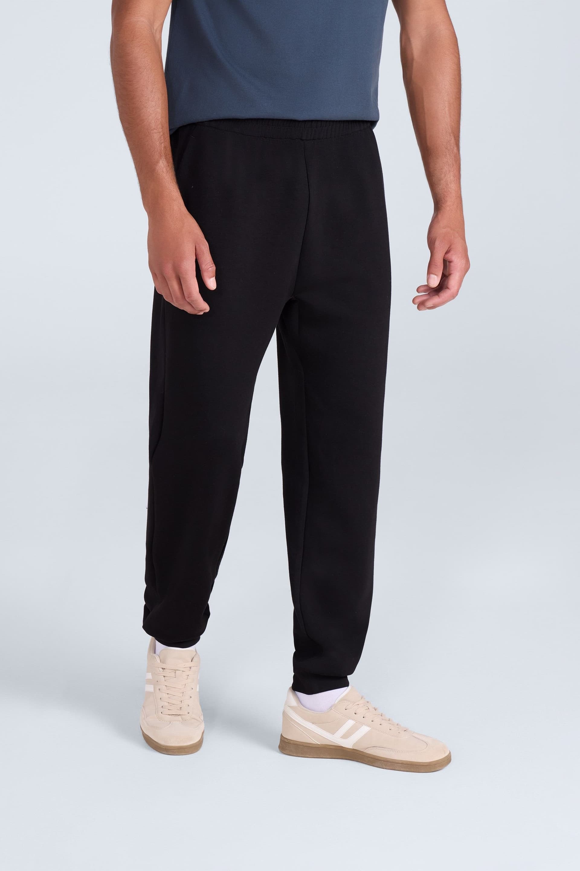 Animal Animal Men's 'Stadium' Soft Cotton Lounge Bottoms Casual Quick Dry Active Joggers in Black