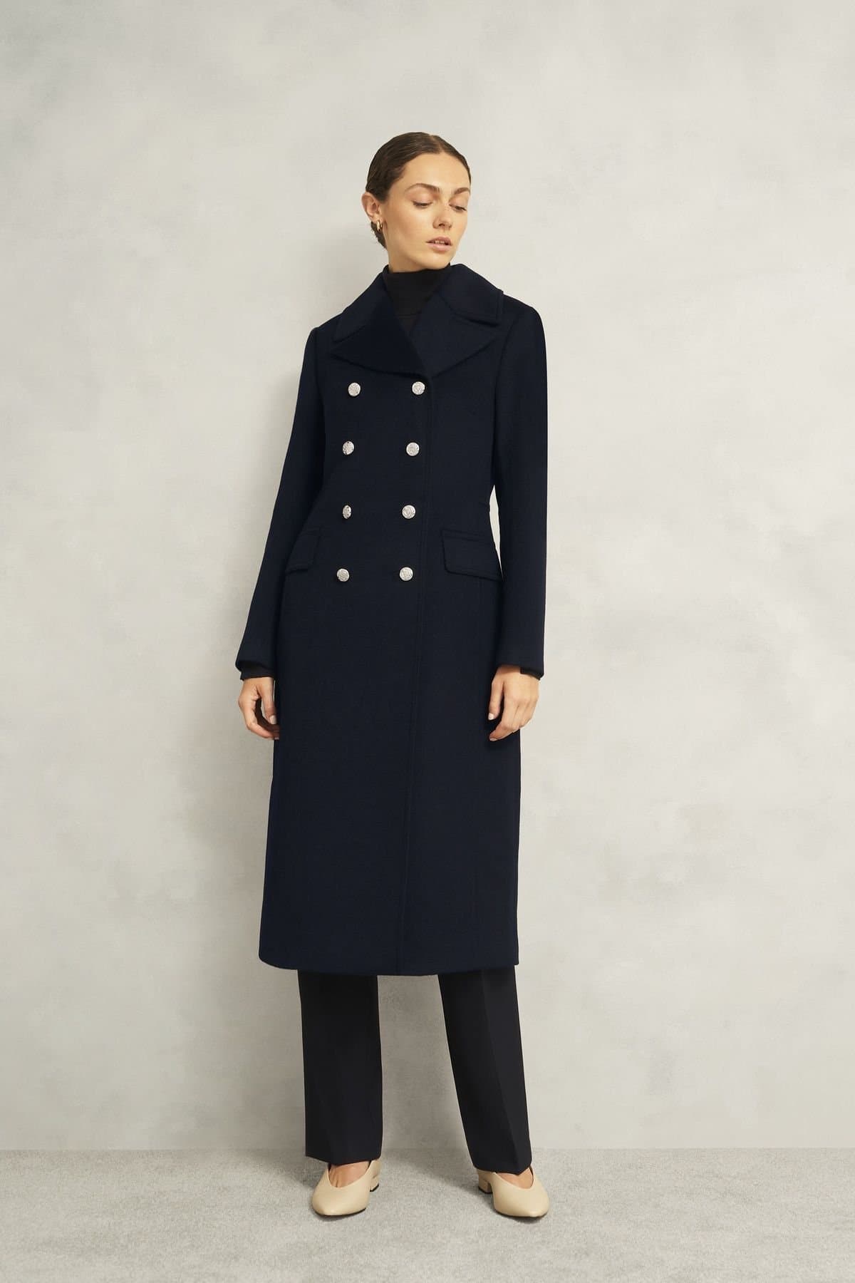 Hobbs London Hobbs London Women's Larna Coat in Dark Navy
