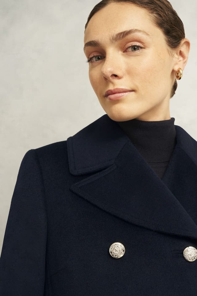Hobbs London Hobbs London Women's Larna Coat in Dark Navy - 3