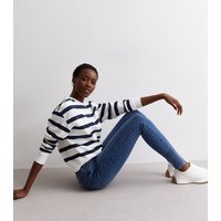 New Look Women's Tall Blue High Waist Yazmin Skinny Jeans New Look - 3