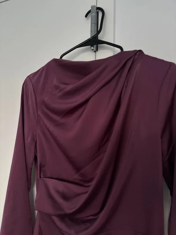 ASOS Design Silk purple dress