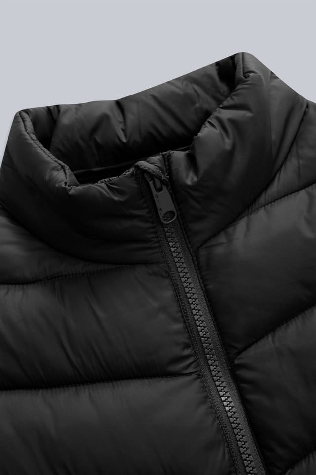 Animal Animal Women's 'Frankie' Water Resistant Cosy Hood Padded Snug Fit Longline Jacket in Jet Black - 3