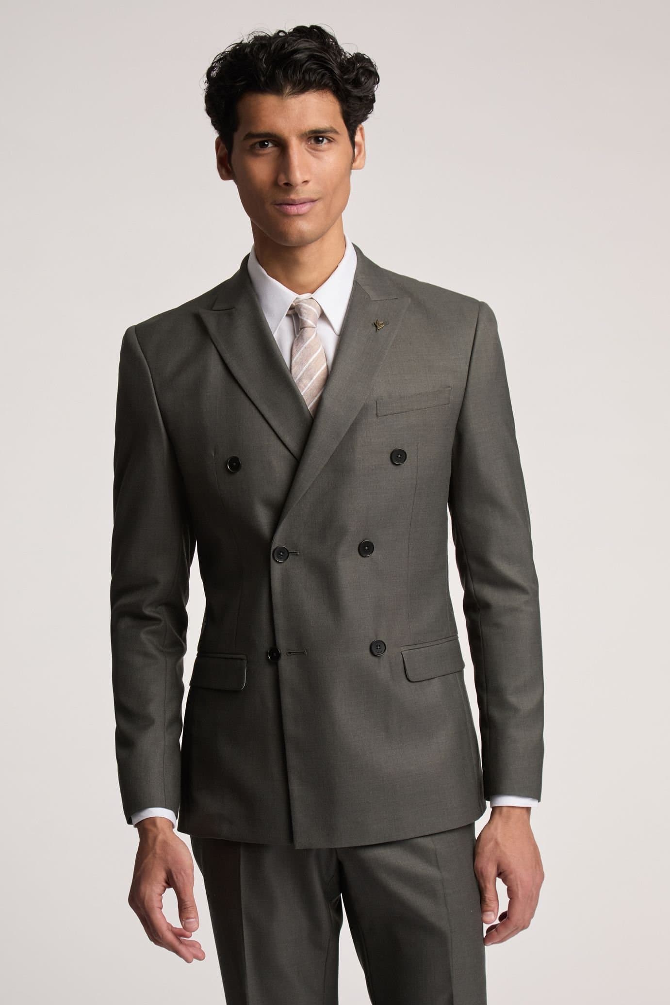 Ted Baker Ted Baker Men's Piper Slim Fit Khaki Twill Suit Jacket