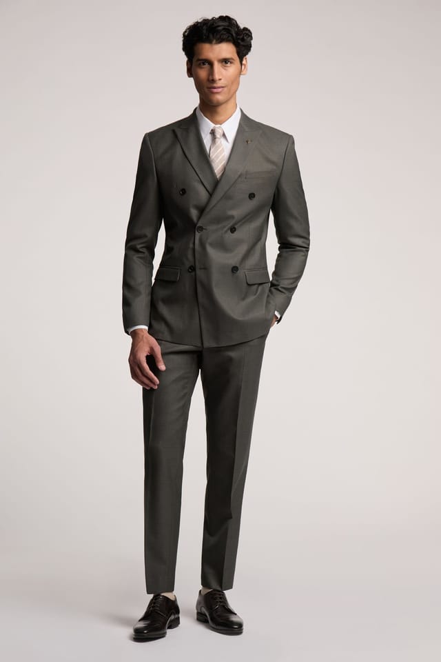 Ted Baker Ted Baker Men's Piper Slim Fit Khaki Twill Suit Jacket - 2