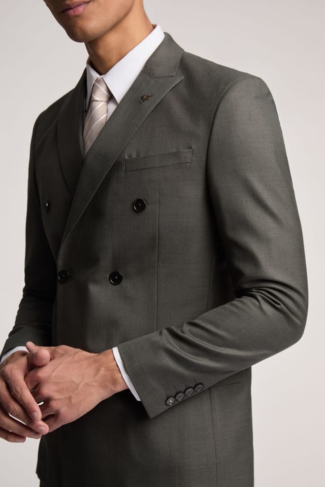 Ted Baker Ted Baker Men's Piper Slim Fit Khaki Twill Suit Jacket - 3