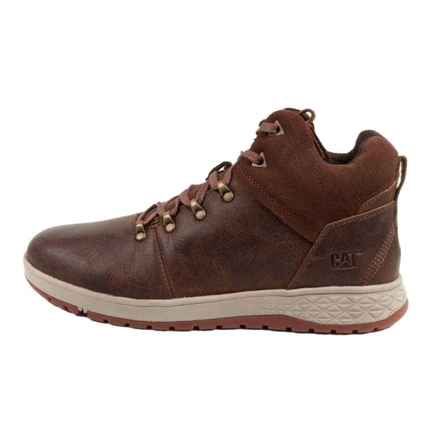 Caterpillar Caterpillar Men's Leather Hiking Ankle Boots in Brown - 3