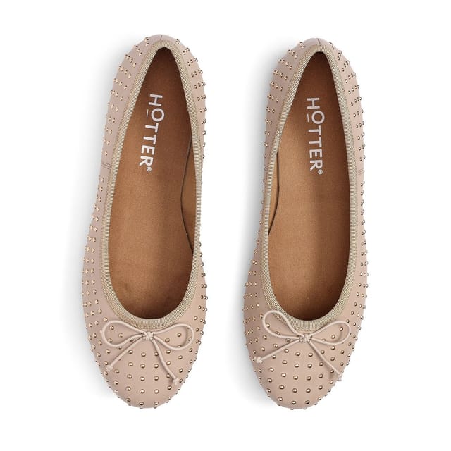 Hotter Hotter Women's 'Ebba' Ballerinas in Beige - 3