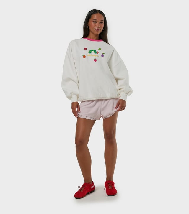 Skinnydip Women's White The Hungry Caterpillar Beaded Sweatshirt Skinnydip New Look - 2