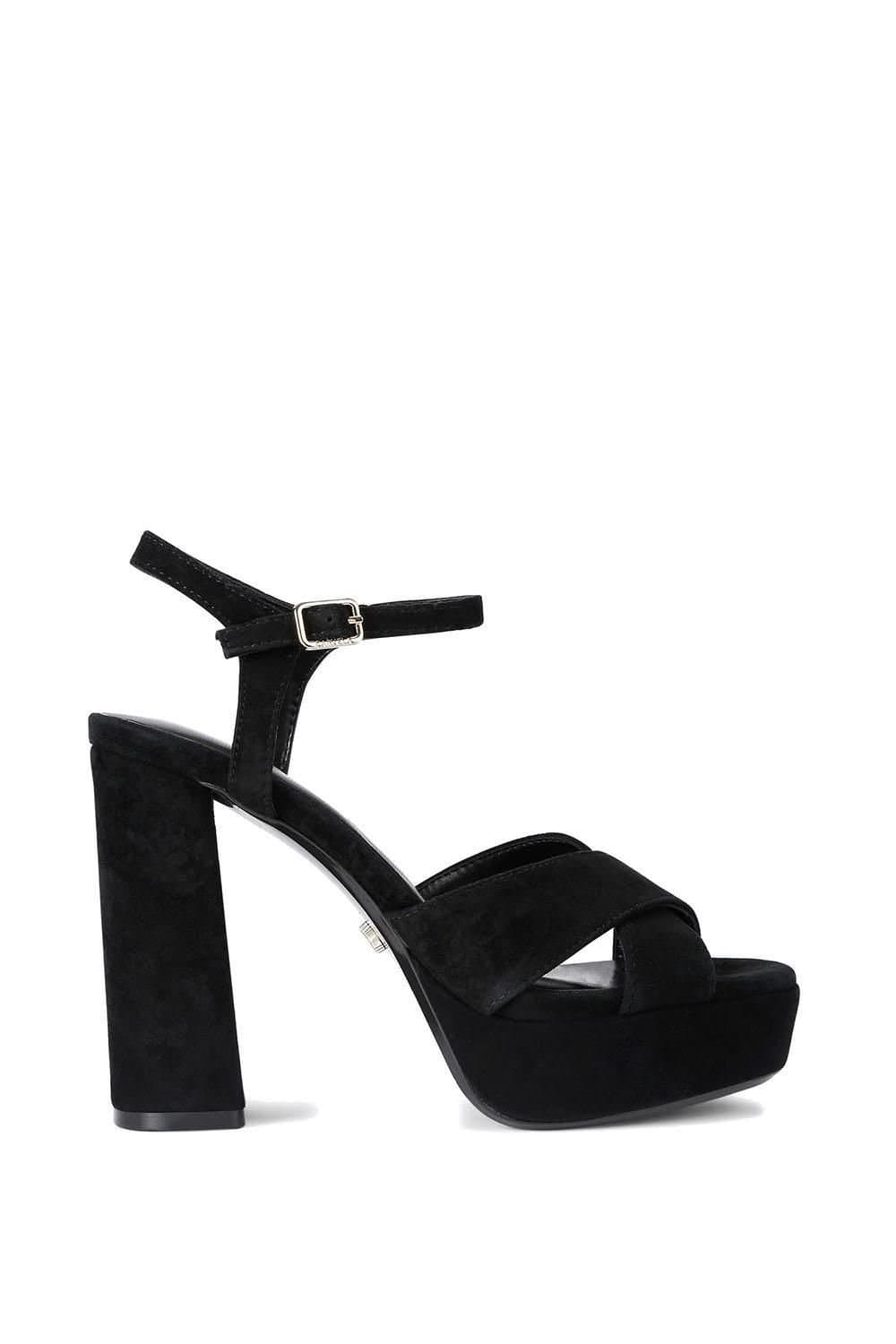 Carvela Carvela Black Suede Platform Heels