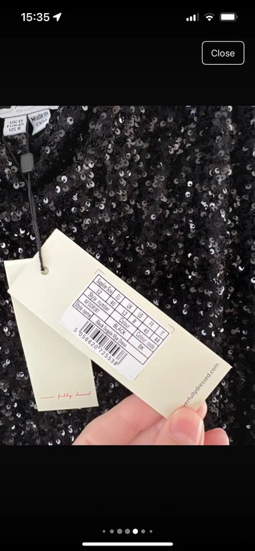 Never Fully Dressed Never Fully Dressed Black Sequin Mya Dress - 1