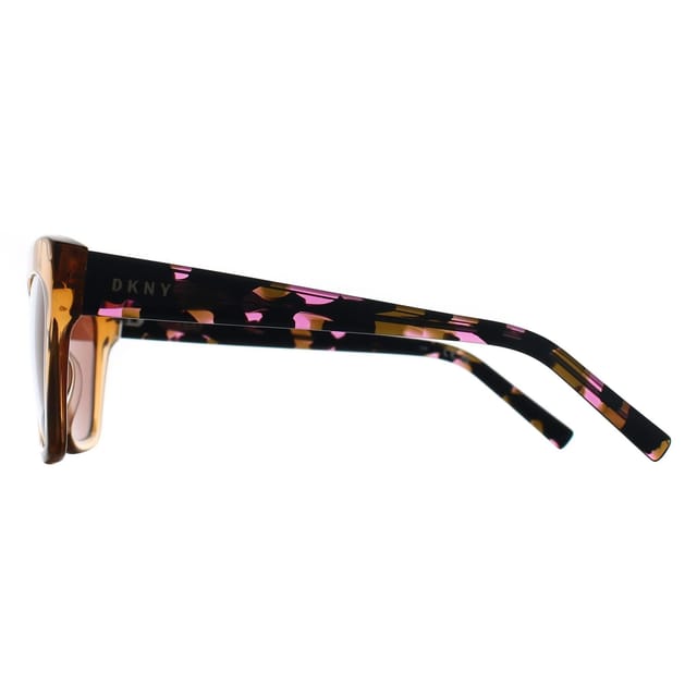 DKNY DKNY Women's Cat Eye Crystal Amber Brown DK535S - 3