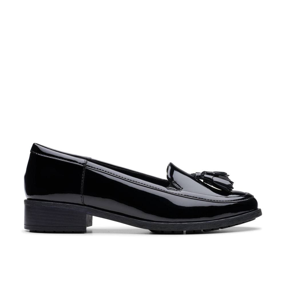 Clarks Clarks Women's Havisham Edge Loafer Black Patent Loafers, Slip Ons
