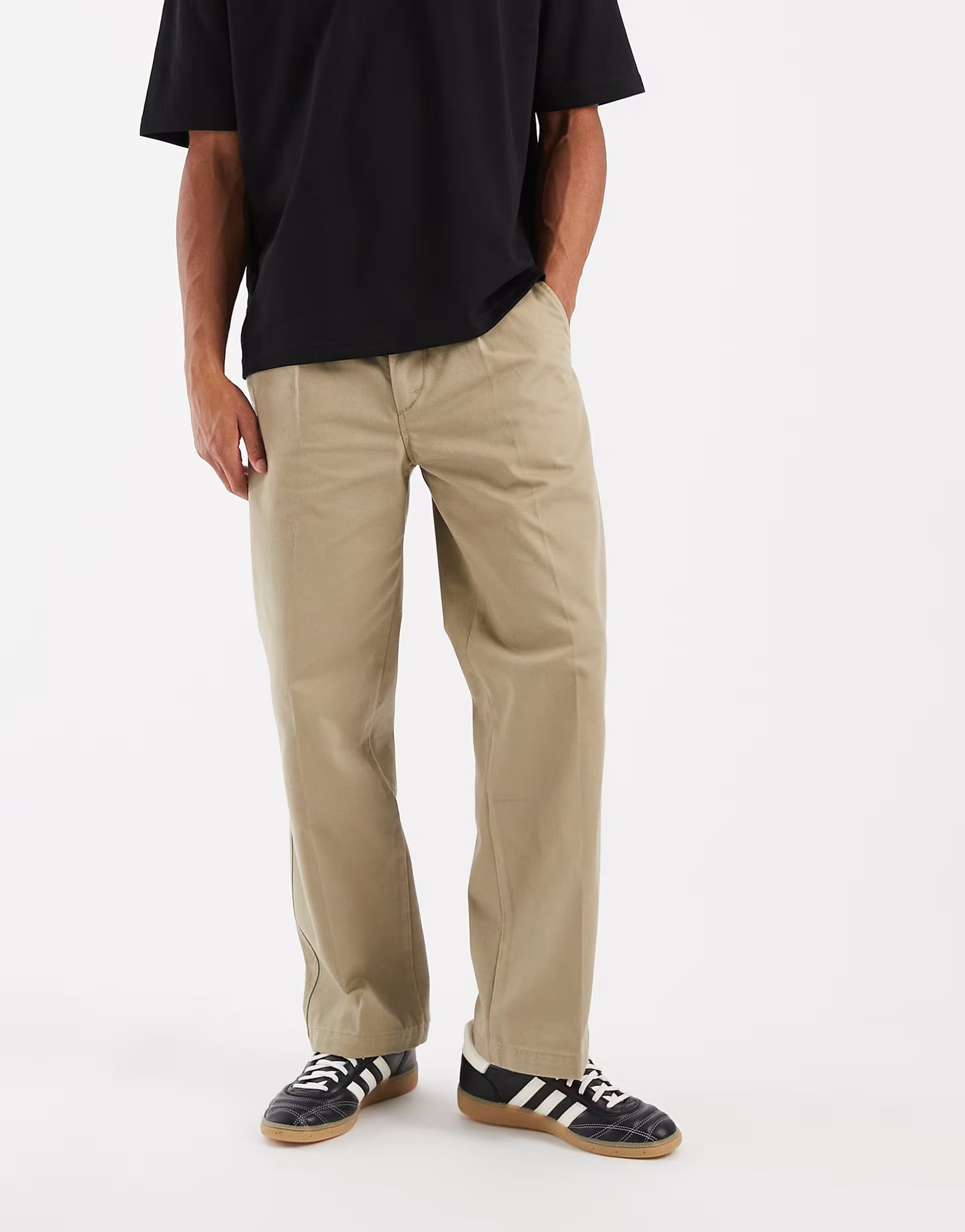 ASOS Levi's loose pleated workwear chino in beige